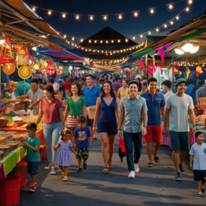 Crowd at Bacolod market