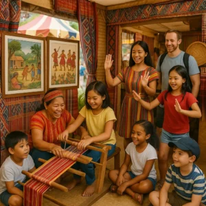 Cultural activity booth