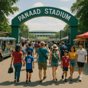 Fans arriving at Panaad