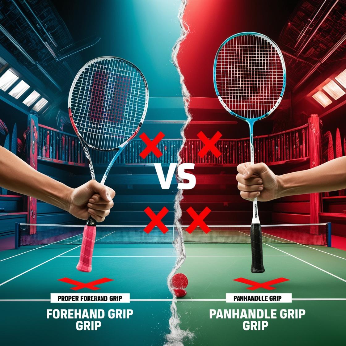Correct vs wrong grip