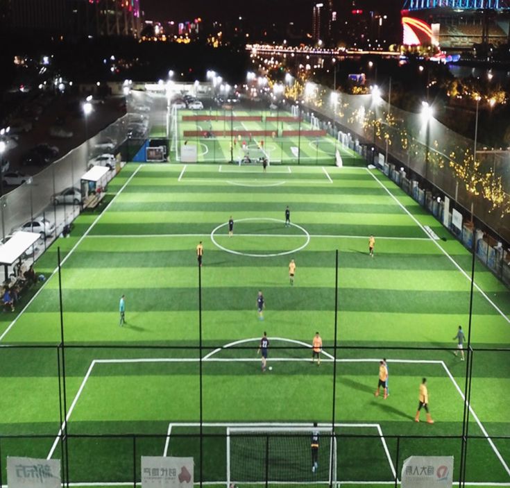 5v5 football field view